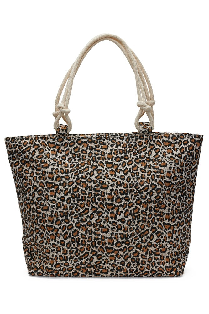 Leopard beach bag online