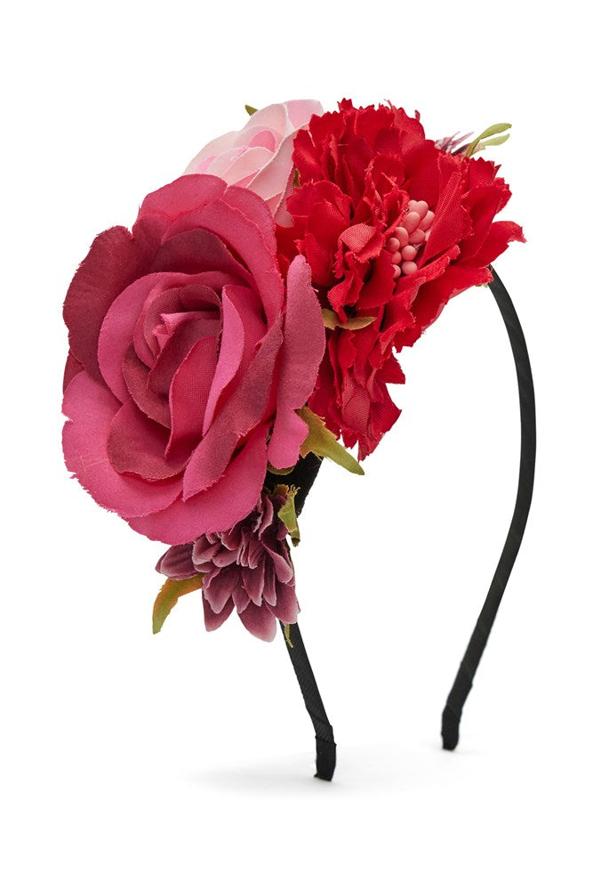 Ivy flower crown, pink floral crown, ivy headband, rose headpiece