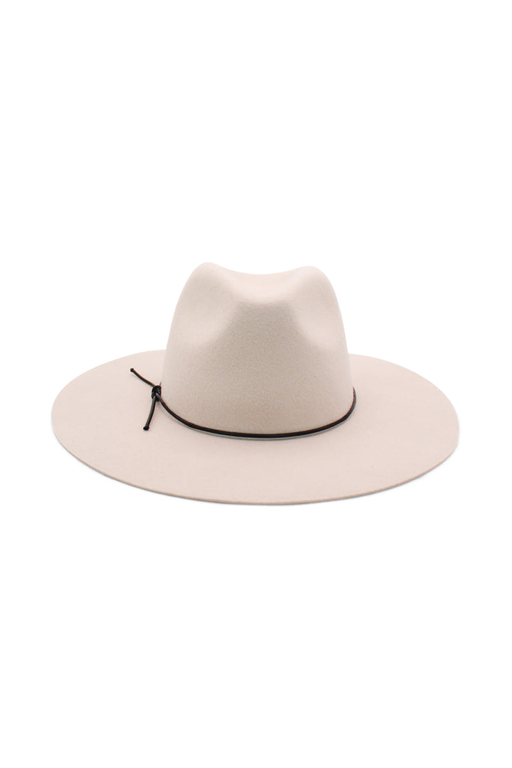 The Morgan & Taylor Kaiya Wool Fedora in Beigeis made from 