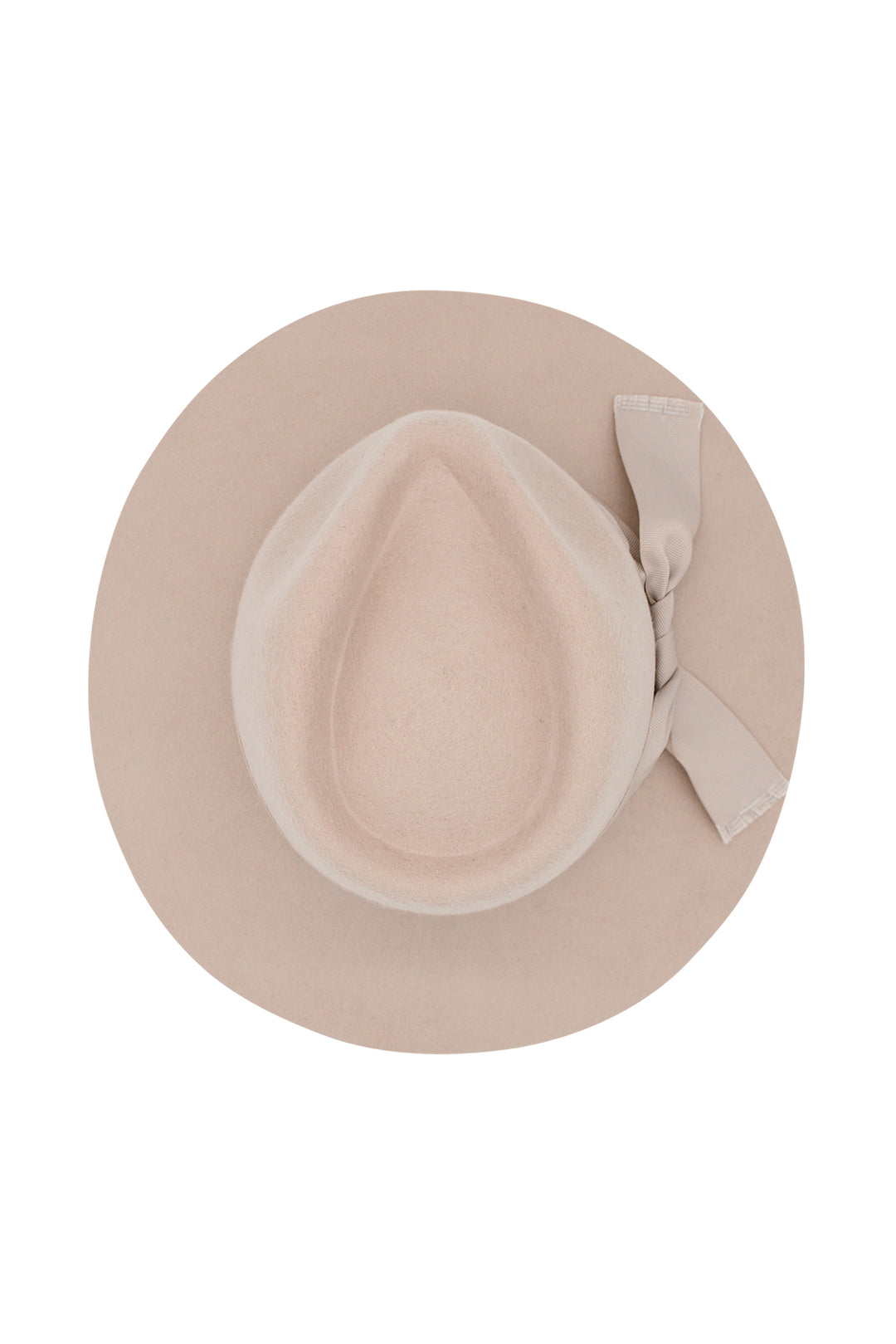 The Morgan & Taylor Penelope Wool Felt Fedora in Beigeis  display picture 3