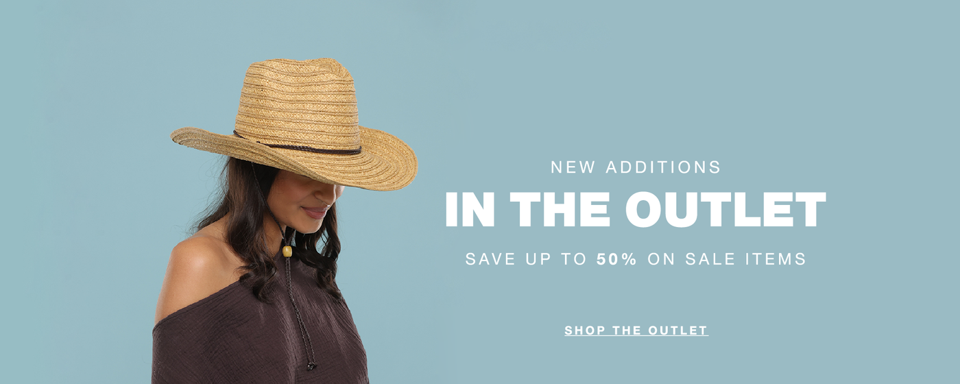 New additions in the outlet, save up to 50% on sale items.