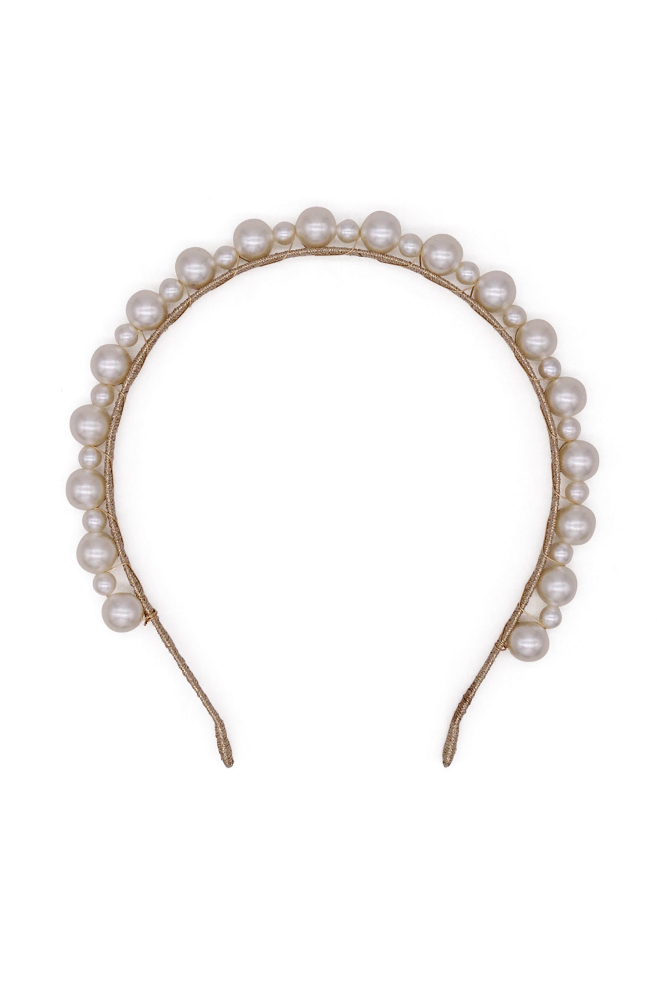 Perla Pearl & Gold Headpiece | Racewear / Headpiece | Morgan & Taylor ...