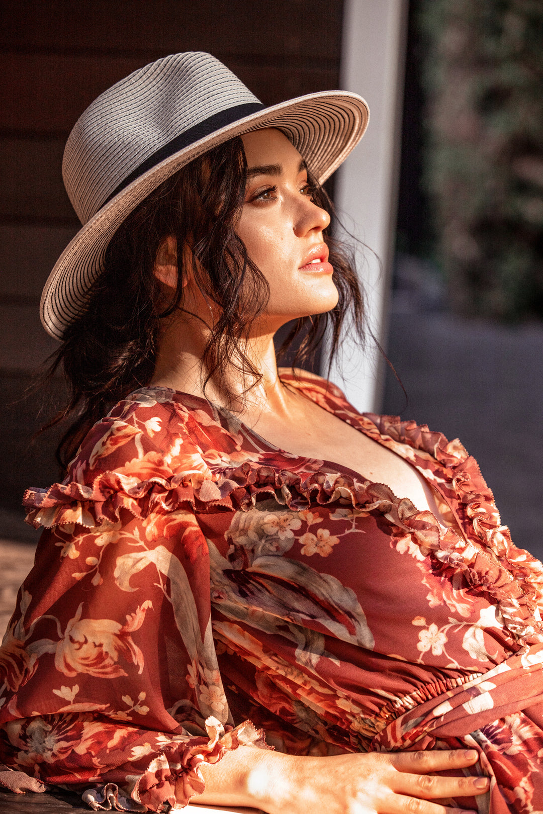 Bronte Ivory & Black Fedora | Sun Hat / Beach Hat | Morgan  display picture 3
