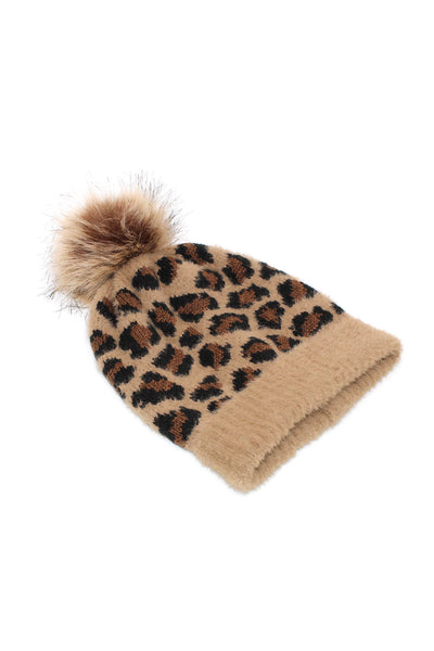 Image of the Morgan & Taylor Kate Beanie in Leopard